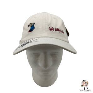 Jiffy Lube Tournament Golf Hat Mens Adjustable White Cotton Unknown Signature